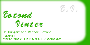 botond vinter business card
